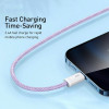 Кабель Baseus Dynamic Series Fast Charging Data Cable USB to iP 2.4A 2m Purple (Фиолетовый)- № 4