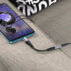 Кабель-перехiдник HOCO LS33 Type-C Digital 3.5 Audio converter Metal Gray (Metal Gray)- № 8