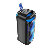 Портативна колонка HOCO HA13 Max Ramon outdoor BT speaker with two wireless microphones Black (Цвет 7073) - фото № 4