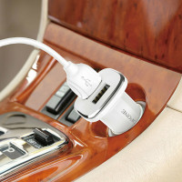Автомобільний зарядний пристрій BOROFONE BZ12 double port in-car charger (Цвет Білий) - фото № 5