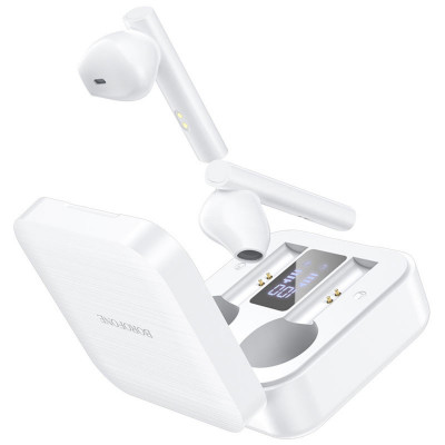 Навушники BOROFONE BE40 Triumph TWS wireless headset White - зображення 1