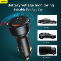 Автомобільний зарядний пристрій Baseus Superme Digital Display PPS Dual Quick Charger Car Charger Black (Цвет Black) - фото № 5