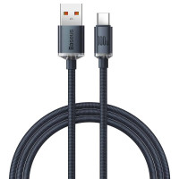 Кабель Baseus Crystal Shine Series Fast Charging Data Cable USB to Type-C 100W 1.2m Black (Цвет 7073), Атикул k24989 |  купить на VILKI.NET - фото № 1