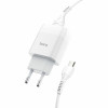 Мережевий зарядний пристрій HOCO C73A Glorious dual port charger set(Micro) 12W White (7068)- № 2