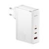 Мережевий зарядний пристрій Baseus GaN5 Pro Fast Charger 2C+U 140W EU White (With Superior Series Fast Charging Data Cable Type-C to Type-C 240W（48V/5 (White)- № 3