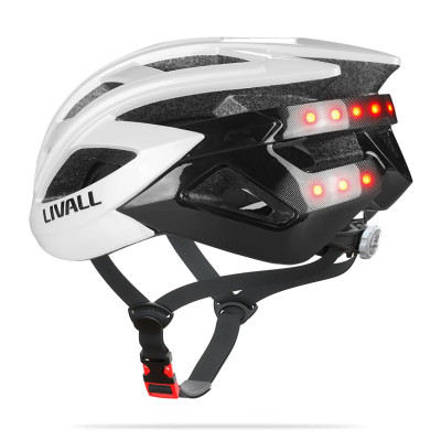 Захисний шолом Livall BH60SE NEO (L) White (55-61см), акустика, мікрофон, сигнали поворотів та стопів, додаток, пульт BR80, Bluetooth - изображение 1