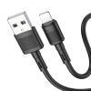 Кабель HOCO X83 USB to iP 2.4A, 1m, PVC, PVC connectors, Black - изображение 2