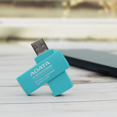 Flash A-DATA USB 3.2 UC310 Eco 256Gb Green - зображення 7