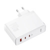 Мережевий зарядний пристрій Baseus GaN5 Pro Fast Charger 2C+U 140W EU White (With Superior Series Fast Charging Data Cable Type-C to Type-C 240W(48V/5 k40114 - № 1 Мережевий зарядний пристрій Baseus GaN5 Pro Fast Charger 2C+U 140W EU White (With Superior Series Fast Charging Data Cable Type-C to Type-C 240W(48V/5 (White) Baseus - № 1