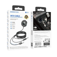 Bluetooth-ресивер BOROFONE BC58 Gamble car AUX BT receiver with cable Metal Gray (Цвет Metal Gray) - фото № 7