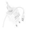 Мережевий зарядний пристрій BOROFONE BAS42A Potential single-port QC3.0 charger set(Micro)(EU) White (7068)- № 5
