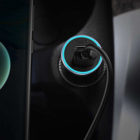 Автомобільний зарядний пристрій Baseus Golden Contactor Pro Dual Quick Charger Car Charger U+C 40W（With Baseus Simple wiring USB For Type-C 5A 1.0m）Da (Колір Темно-серый) - фото № 5