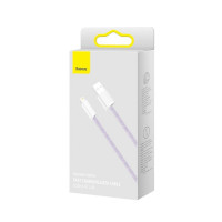 Кабель Baseus Dynamic Series Fast Charging Data Cable USB to iP 2.4A 2m Purple (Цвет Фиолетовый) - фото № 2