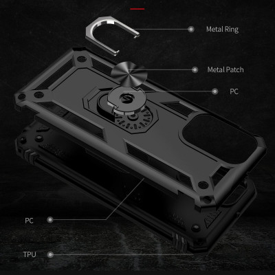Чохол для смартфона Cosmic Robot Ring for Samsung Galaxy A23 4G Black (RobotA23Black) - зображення 3