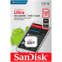 Карта пам'яті microSDXC (UHS-1) SanDisk Ultra 128Gb class 10 A1 (100Mb/s)  - фото № 2