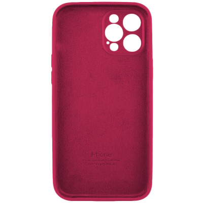 Чохол для смартфона Silicone Full Case AA Camera Protect for Apple iPhone 12 Pro 35,Maroon - изображение 2