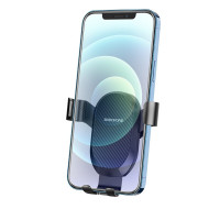 Тримач для мобільного BOROFONE BH48 Warrior Air outlet Gravity Car holder Black (Цвет Черный) - фото № 4
