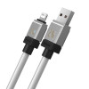 Кабель Baseus CoolPlay Series Fast Charging Cable USB to iP 2.4A 1m White (7068)- № 3