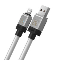 Кабель Baseus CoolPlay Series Fast Charging Cable USB to iP 2.4A 1m White (Цвет 7068) - фото № 3