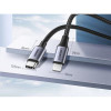 Кабель UGREEN US304 USB-C to Lightning M/M Cable Aluminum Shell Braided 2m (Black) (UGR-60761) (UGR-60761) - зображення 4