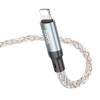 Кабель HOCO U112 Shine зарядный кабель для передачи данных для iP Grey (6931474788801) - изображение 3