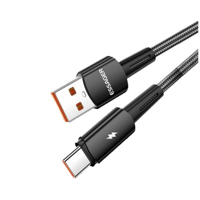 Кабель Essager Sunset USB A to Type C, 120 Вт, USB-кабель для зарядки, 1 м, черный (EXC120-CG01-P) (EXC120-CG01-P) - изображение 2