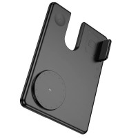 Бездротовий зарядний пристрій HOCO CQ1 Geek folding 3-in-1 magnetic wireless fast charger(for iWatch) Black (Цвет Черный) - фото № 3