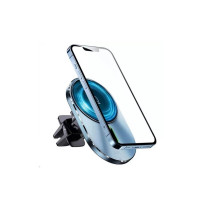 Автотримач для телефона з БЗП Usams US-CD170 Magnetic Car Wireless Charging Phone Holder (Air Vent) 15W (With Magnetic Ring) Grey (Цвет Серый) - фото № 4