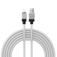 Кабель Baseus CoolPlay Series Fast Charging Cable USB to iP 2.4A 1m White
