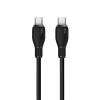 Кабель Baseus Pudding Series Fast Charging Cable Type-C to Type-C 100W 1.2m Cluster Black (Cluster Black)- № 3