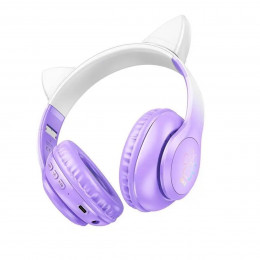 Навушники HOCO W42 Cat ears BT headphones Purple Grape