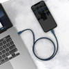 Кабель Baseus High Density Braided Fast Charging Data Cable Type-C to iP PD 20W 1m Blue (Синий)- № 8