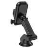 Автотримач для телефона HOCO CA76 Touareg one-touch center console car holder Black - № 4