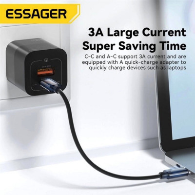 Комплект адаптерів Essager geometric multifunctional data cable storage box  black (ECJHZ-JH01-P) - зображення 4