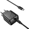 Мережевий зарядний пристрій HOCO CS24A Puerto single-port PD25W charger set (C to C)(EU) Black (7073)- № 3