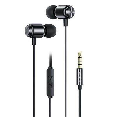 Навушники Usams US-SJ548 EP-44 3.5mm In-ear Earphone 1.2m Black - зображення 1
