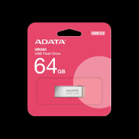 Флеш-накопичувач A-DATA USB 3.2 UR 350 64Gb Silver/Beige (Цвет Черный) - фото № 6