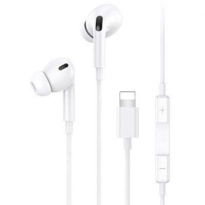 Навушники Usams SJ453 EP-41 Lightning In-ear Earphone 1.2m White (SJ453HS01) - зображення 1