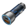 Автомобільний зарядний пристрій HOCO NZ8 Sprinter 43W dual port PD25W+QC3.0 car charger Blue (6931474782717) - зображення 2