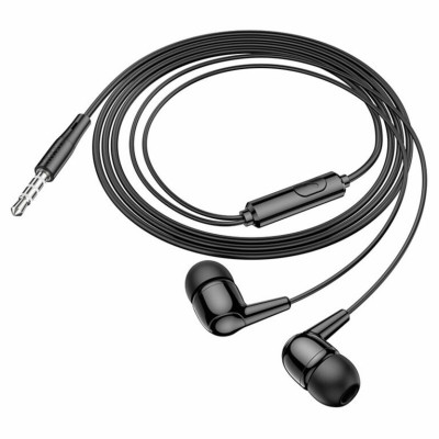 Навушники HOCO M97 Enjoy universal earphones with mic Black - изображение 3