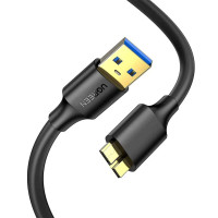 Кабель UGREEN US130 USB 3.0 A Male to Micro USB 3.0 Type B Male Cable 1m (Black) (UGR-10841)  - фото № 2