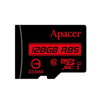 microSDXC (UHS-1) Apacer 128Gb Class 10 R85MB/s (AP128GMCSX10U5-RA) - изображение 1