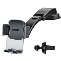 Автотримач для телефона Baseus Easy Control Clamp Car Mount Holder (A Set)  Black (Цвет Черный) - фото № 3
