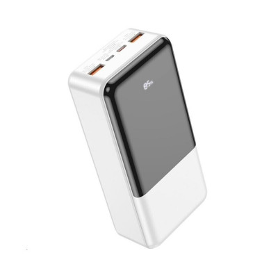 Зовнішній акумулятор HOCO J108B Universe 22.5W fully compatible power bank(30000mAh) White - зображення 1