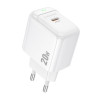 Мережевий зарядний пристрій BOROFONE BAS43A Potential single-port PD20W charger(EU) White (Белый)- № 2