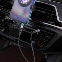Аудіокабель HOCO UPA23 AUX audio cable Metal Gray (Цвет Metal Gray) - фото № 8
