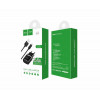 Мережевий зарядний пристрій HOCO C12 Smart dual USB (iP cable)charger set Black - зображення 4