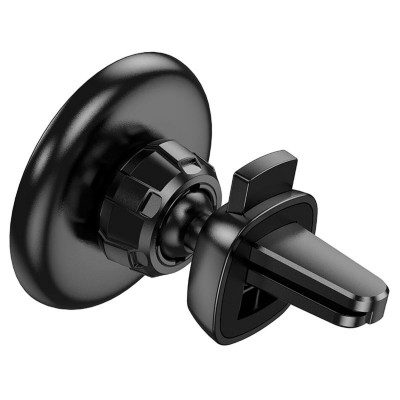 Тримач для мобільного HOCO CA112 Excelle air outlet ring magnetic car holder Black - изображение 3