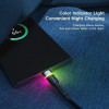 Кабель Essager Colorful LED USB Cable Fast Charging 3A USB-A to Type C 2m black (EXCT-XCDA01) (EXCT-XCDA01) - зображення 5