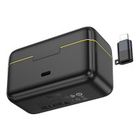 Бездротова мікрофонна система HOCO L17 Dual-mic magnetic lavalier wireless digital microphone (iP/Type-C) Black (Цвет Black) - фото № 6